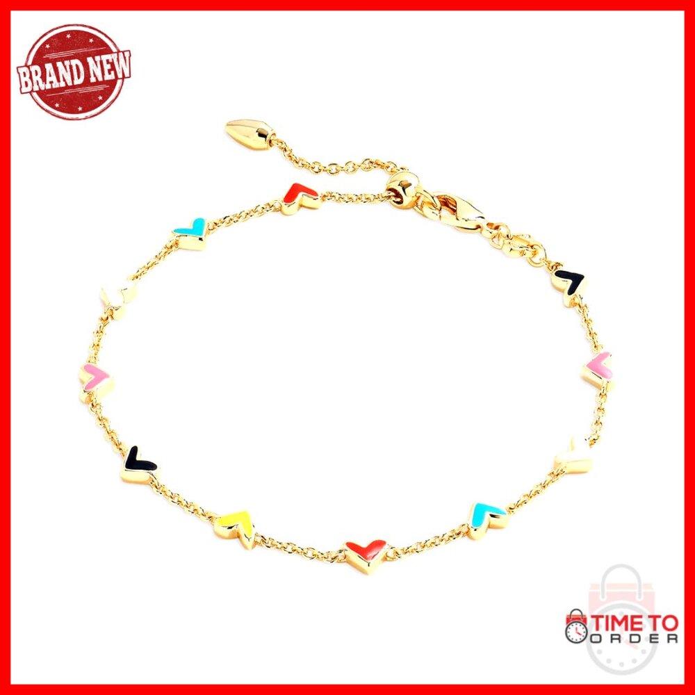 Gold Chain Bracelet Elegant Minimal Chic Adjustable Sliding Bead Link Design